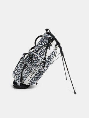 BW Leopard Jlindeberg Player Print Stand Bag | SN-JL574784