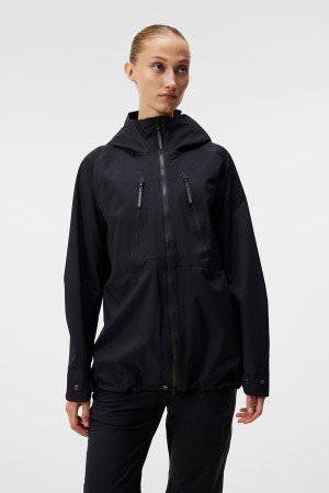 Black Jlindeberg A-line Shell Jacket | SN-JL575381