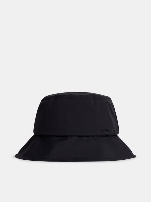 Black Jlindeberg Sandy Rain Bucket Hat | SN-JL574761