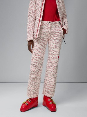 Bridge Swirl White Jlindeberg Isella Print Pant | SN-JL575458