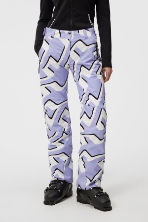 Bridge Wave Sweet Lavender Jlindeberg Isella Print Pant | SN-JL575462