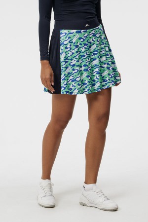 Caldera Jade Cream Jlindeberg Jenny Print Skirt | SN-JL575203