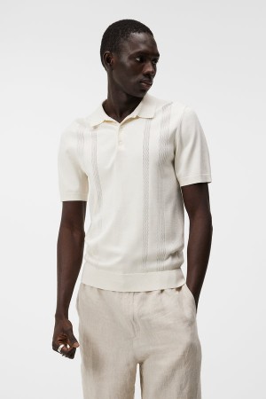 Cloud White Jlindeberg Rey Solid Polo | SN-JL574882