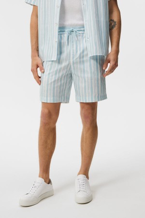 Dream Blue Jlindeberg Earl Painted Stripe Shorts | SN-JL574955