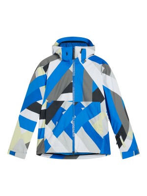 Grey Flag Patchwork Jlindeberg Aerial 2-in-1 Print Shell Jacket | SN-JL575437