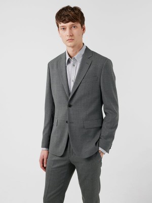 Grey Melange Jlindeberg Hopper Active Hopsack Blazer | SN-JL575002