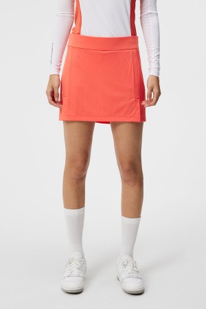 Hot Coral Jlindeberg Amelie Skirt | SN-JL575220