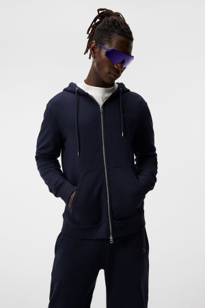 JL Navy Jlindeberg Alpha Zip Hoodie | SN-JL574650