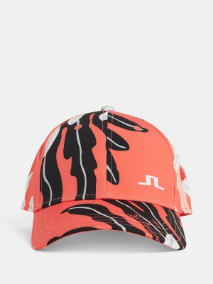 Paradise Monstera Coral Jlindeberg Asta Print Cap | SN-JL575413