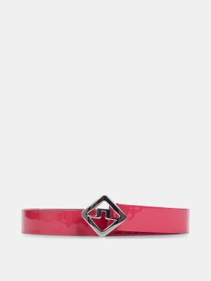 Rose Red Jlindeberg Diana High Shine Leather Belt | SN-JL575396