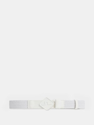 Russet Orange Jlindeberg Diamond Elastic Leather Belt | SN-JL574730