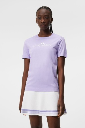 Sweet Lavender Jlindeberg Alpha T-shirt | SN-JL575164