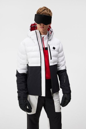 White Jlindeberg Orbit Hybrid Down Jacket | SN-JL575076