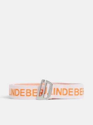 White Jlindeberg Zane Elasic Belt | SN-JL574735