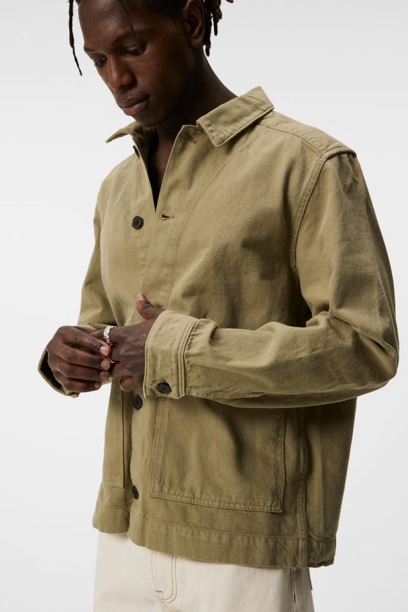 Aloe Jlindeberg Lando Organic Cotton Twill Overshirt | SN-JL574968