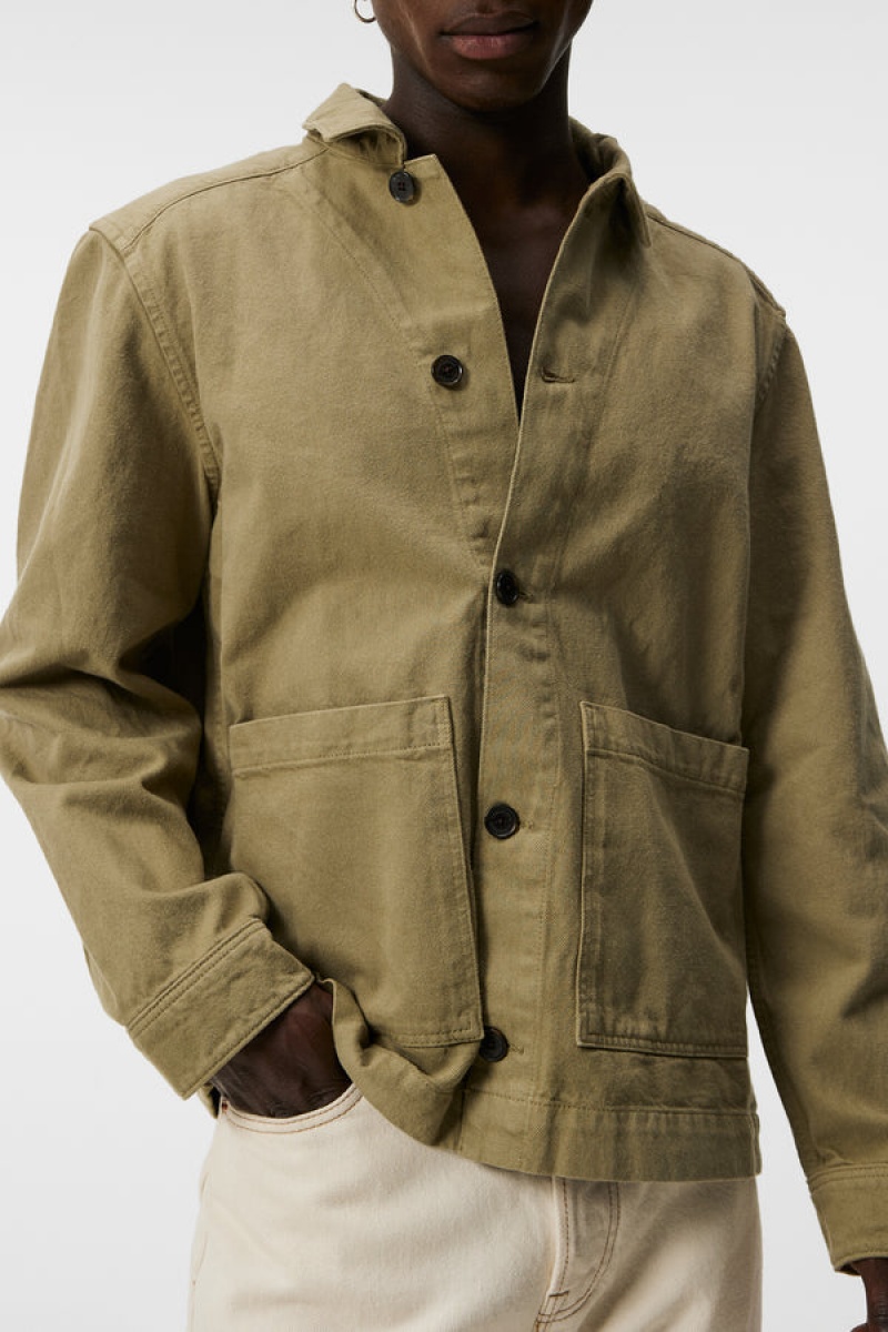 Aloe Jlindeberg Lando Organic Cotton Twill Overshirt | SN-JL574968