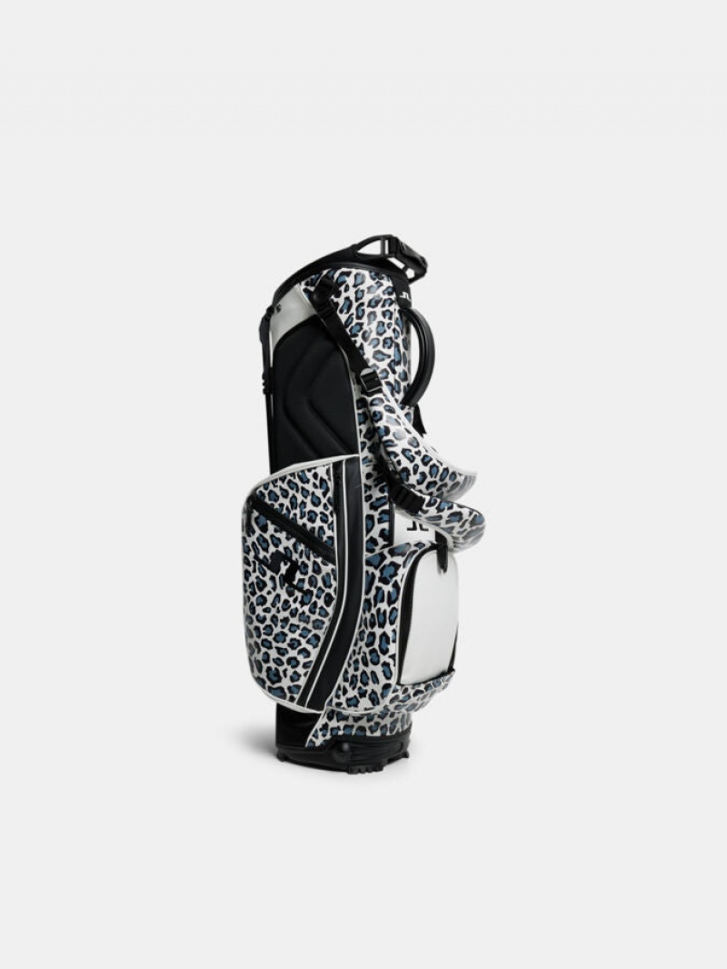 BW Leopard Jlindeberg Player Print Stand Bag | SN-JL574784