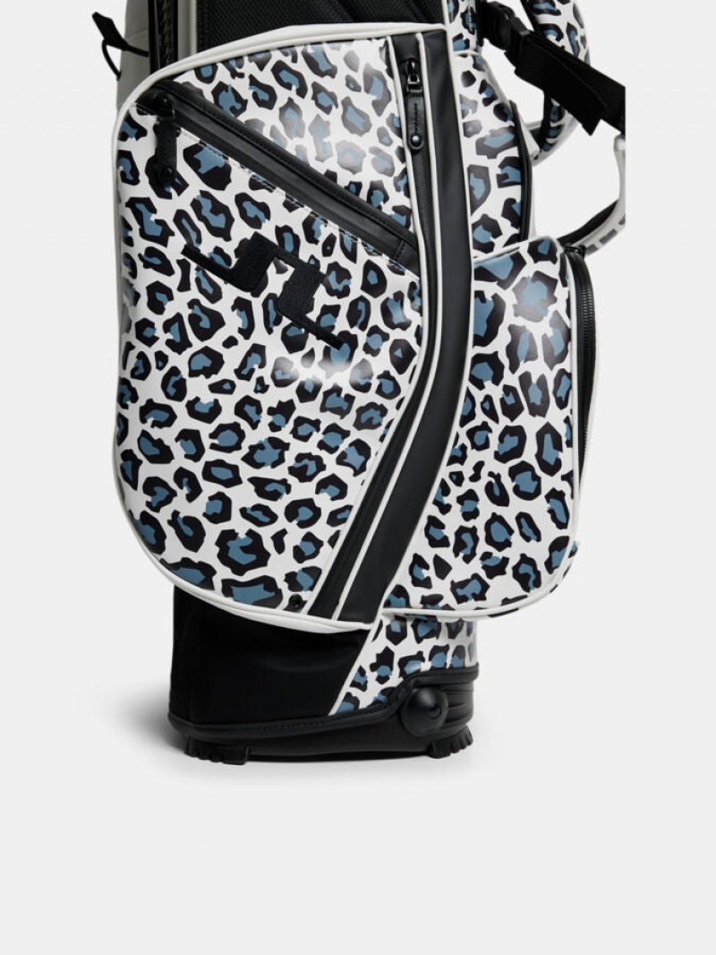 BW Leopard Jlindeberg Player Print Stand Bag | SN-JL574784