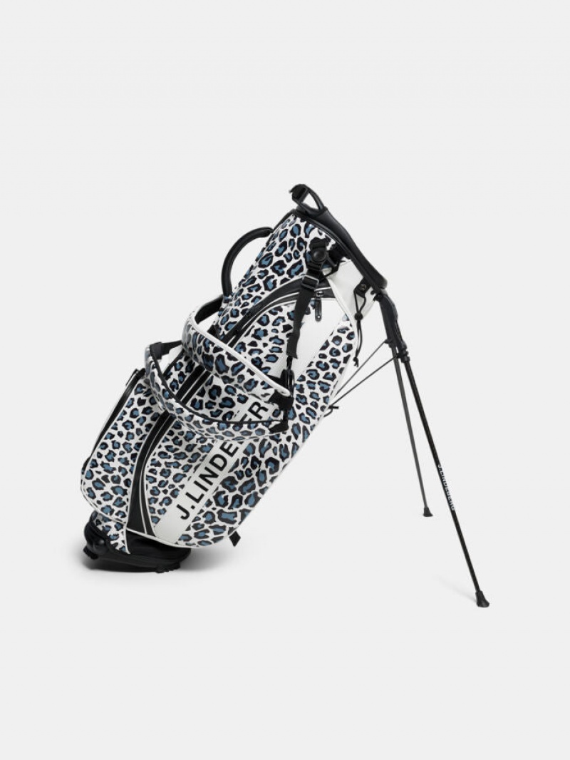 BW Leopard Jlindeberg Player Print Stand Bag | SN-JL575415