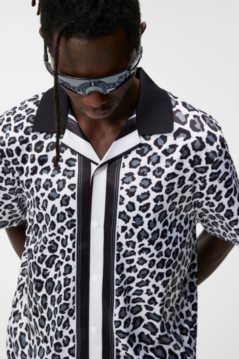 BW Leopard Jlindeberg Roscoe Print Shirt | SN-JL574528