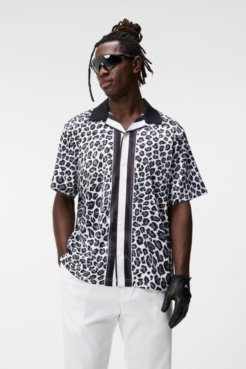 BW Leopard Jlindeberg Roscoe Print Shirt | SN-JL574528