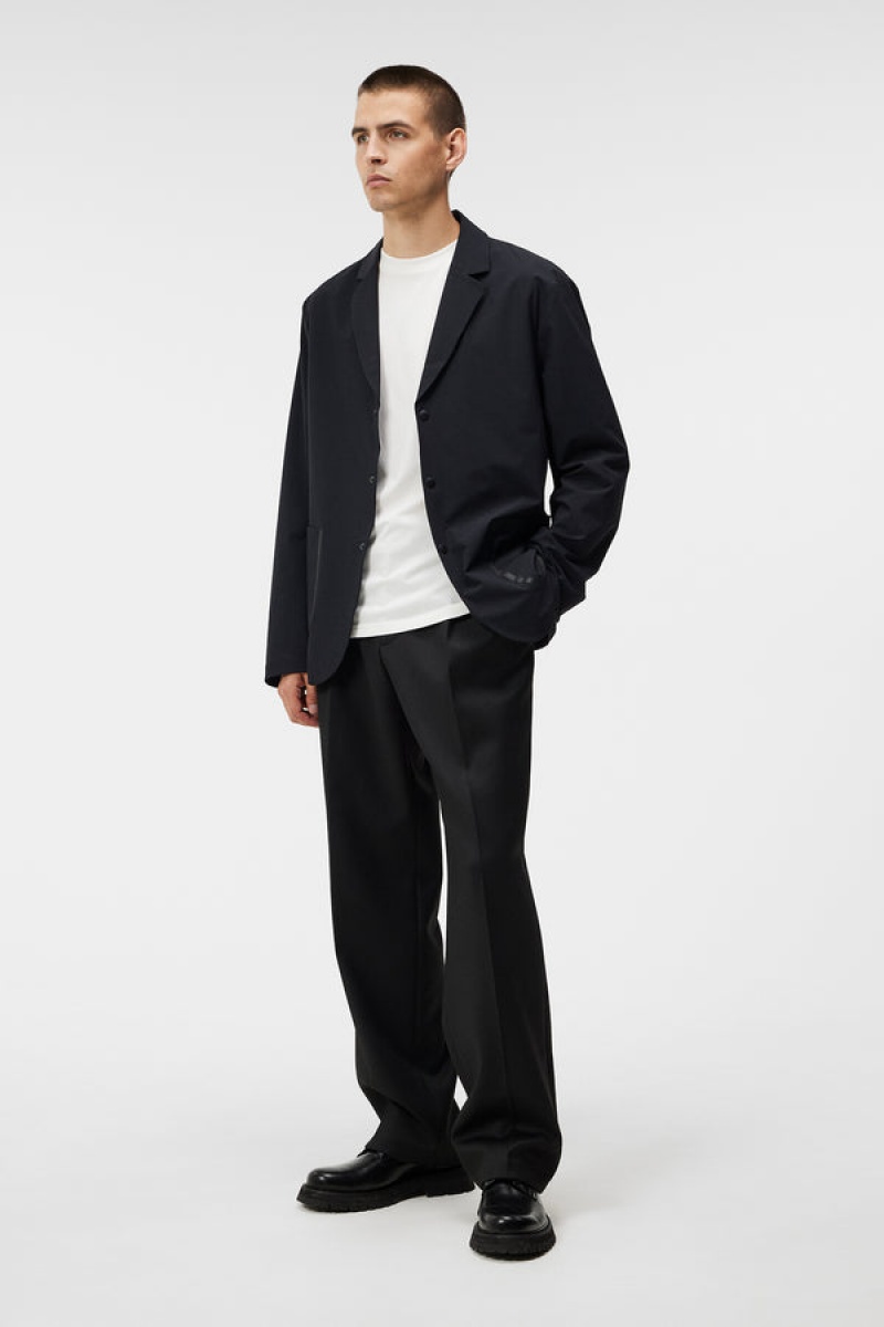 Black Jlindeberg Barry Packable Blazer | SN-JL575030