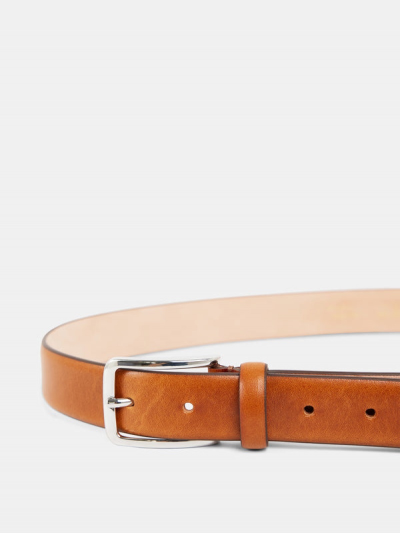 Black Jlindeberg Bill Leather Belt | SN-JL575054