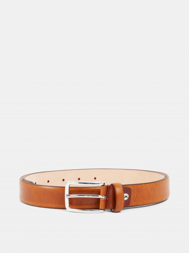 Black Jlindeberg Bill Leather Belt | SN-JL575054