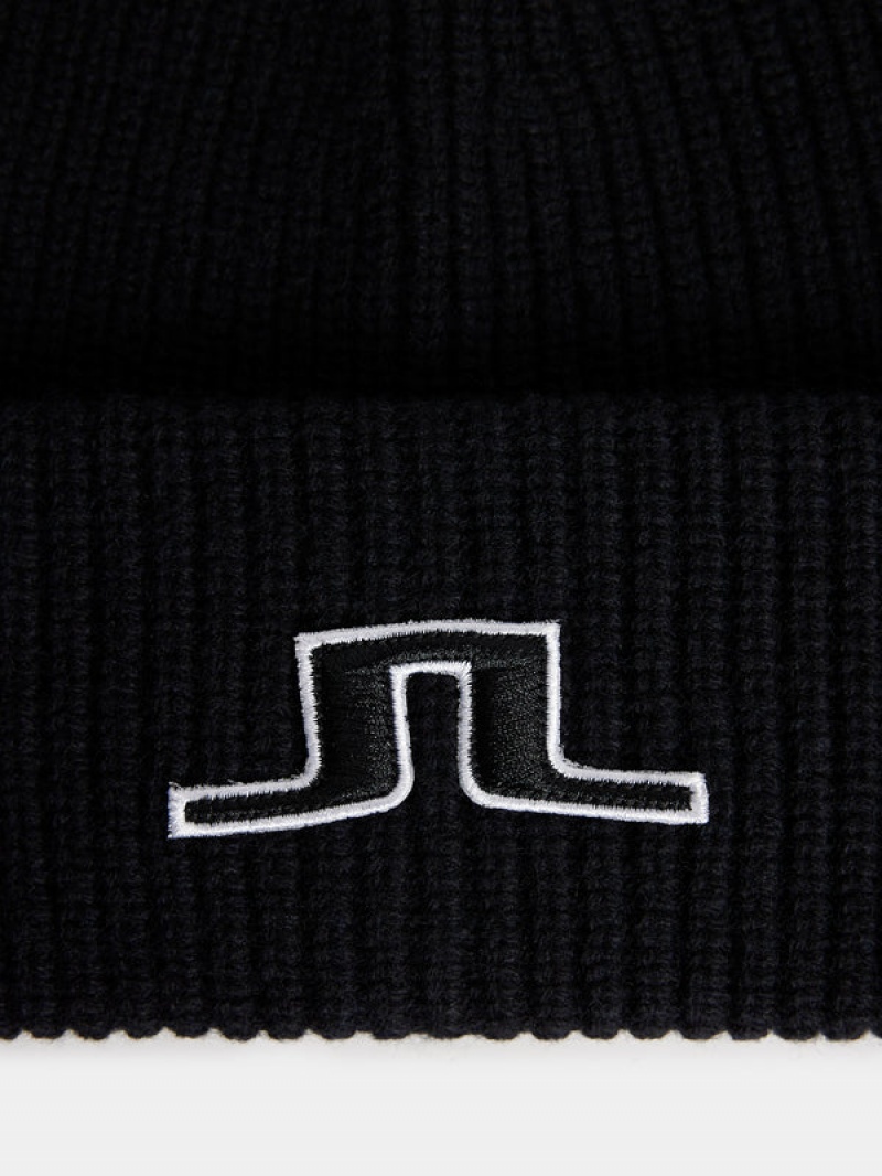 Black Jlindeberg Bute Beanie | SN-JL574763