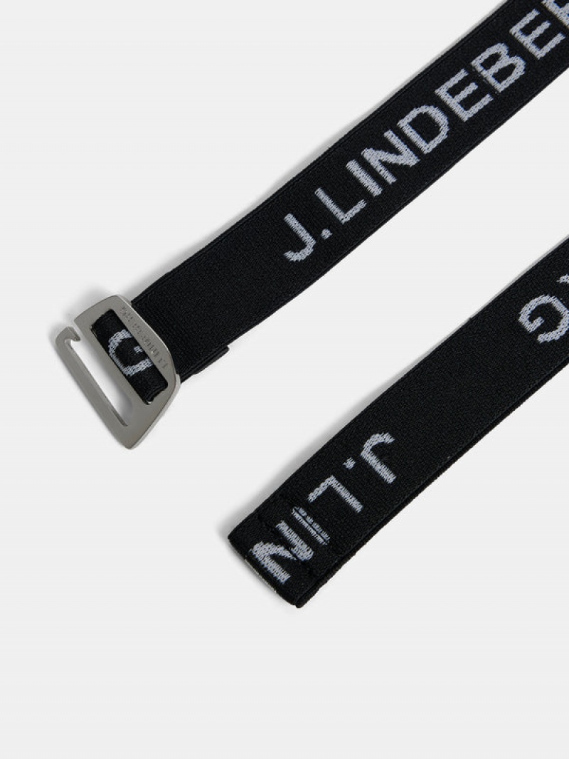 Black Jlindeberg Charlotta Elastic Belt | SN-JL575393