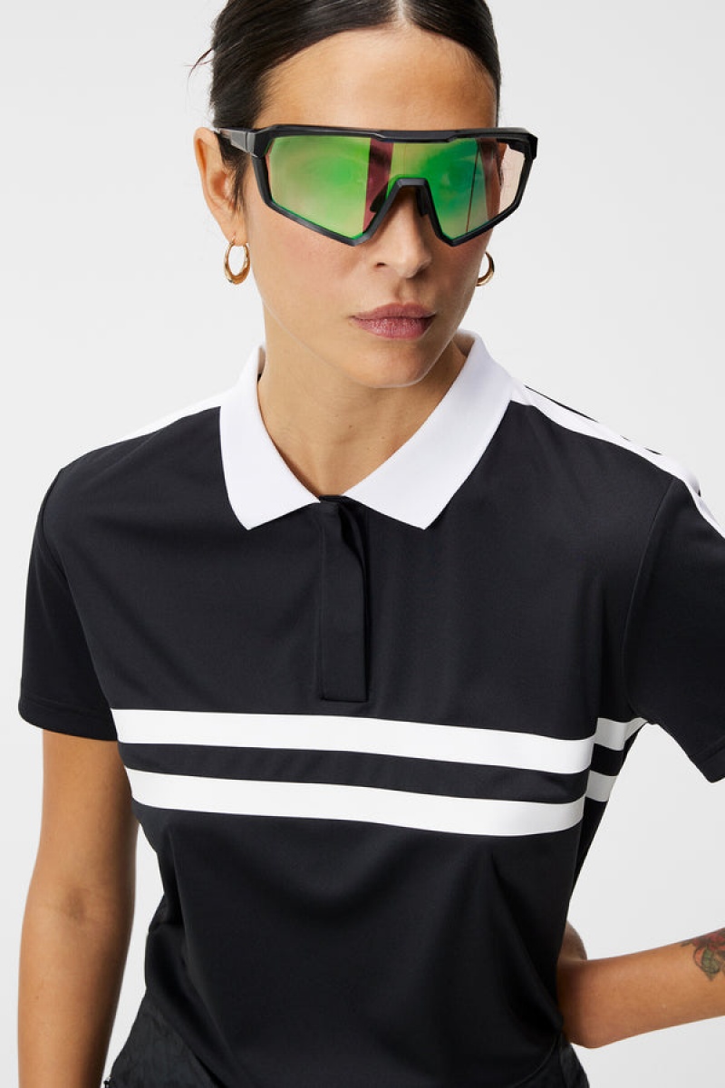 Black Jlindeberg Chloe Polo | SN-JL575178