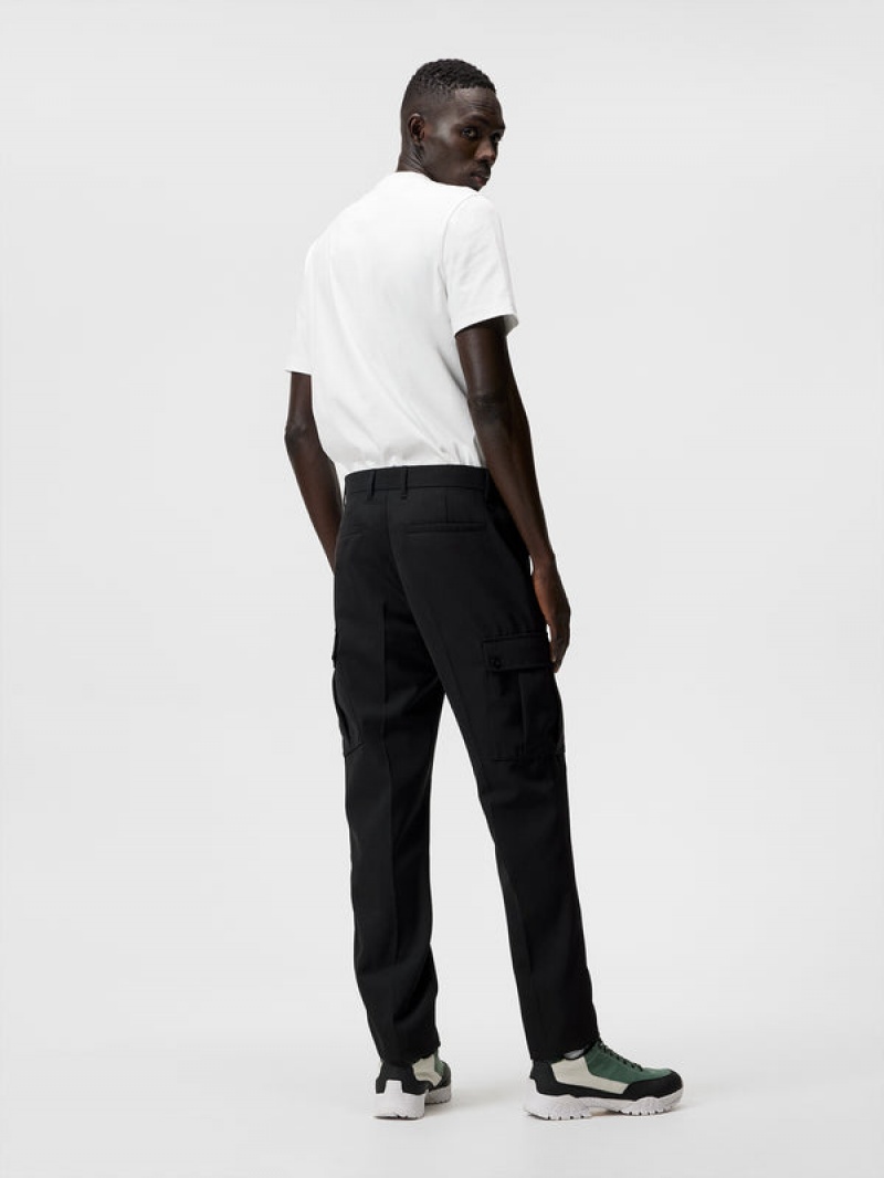 Black Jlindeberg Fiji Clean Cargo Pants | SN-JL574948