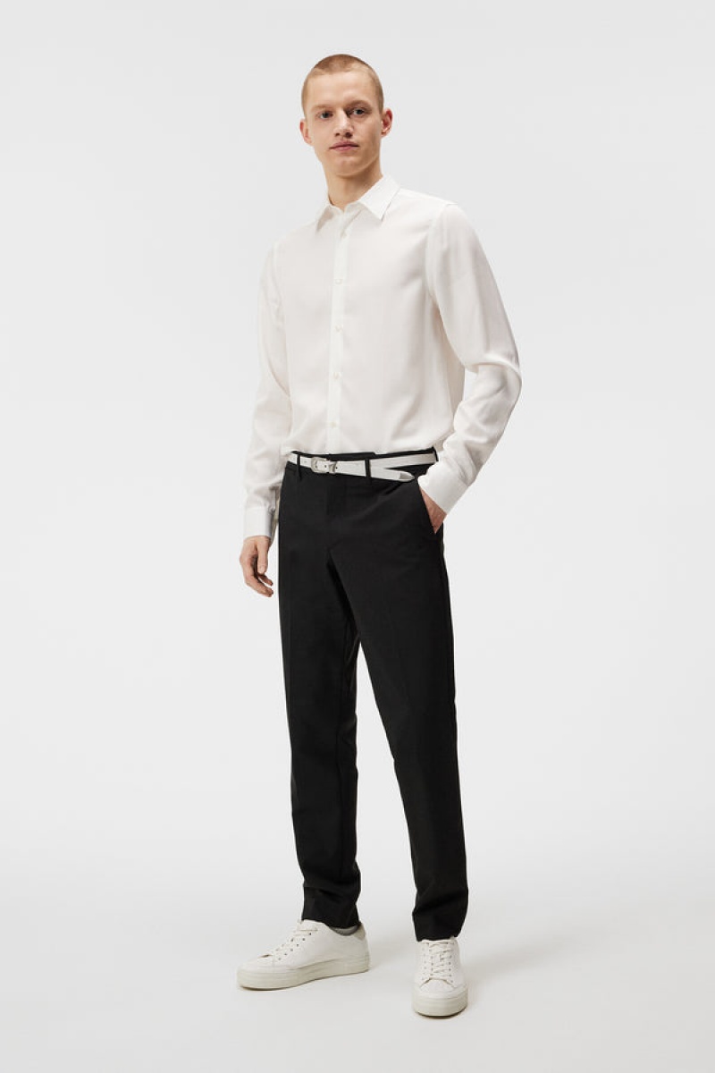 Black Jlindeberg Grant Stretch Twill Pants | SN-JL574946