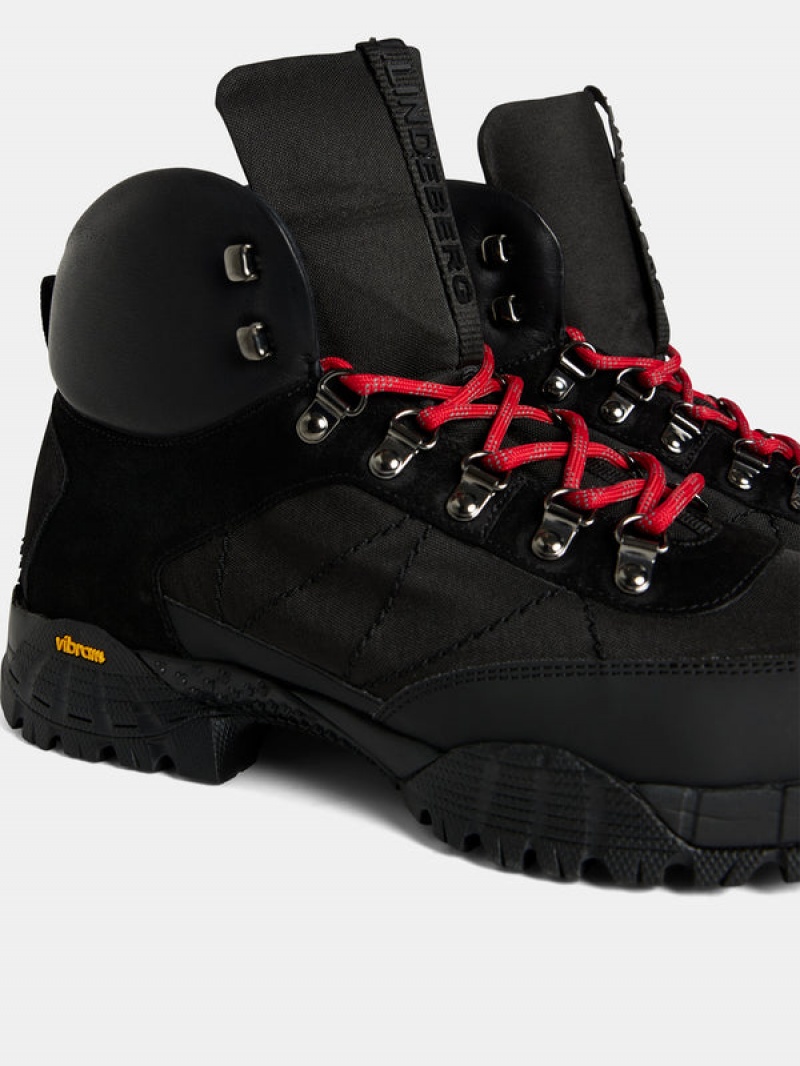 Black Jlindeberg Hyde Hiker Boots | SN-JL575047