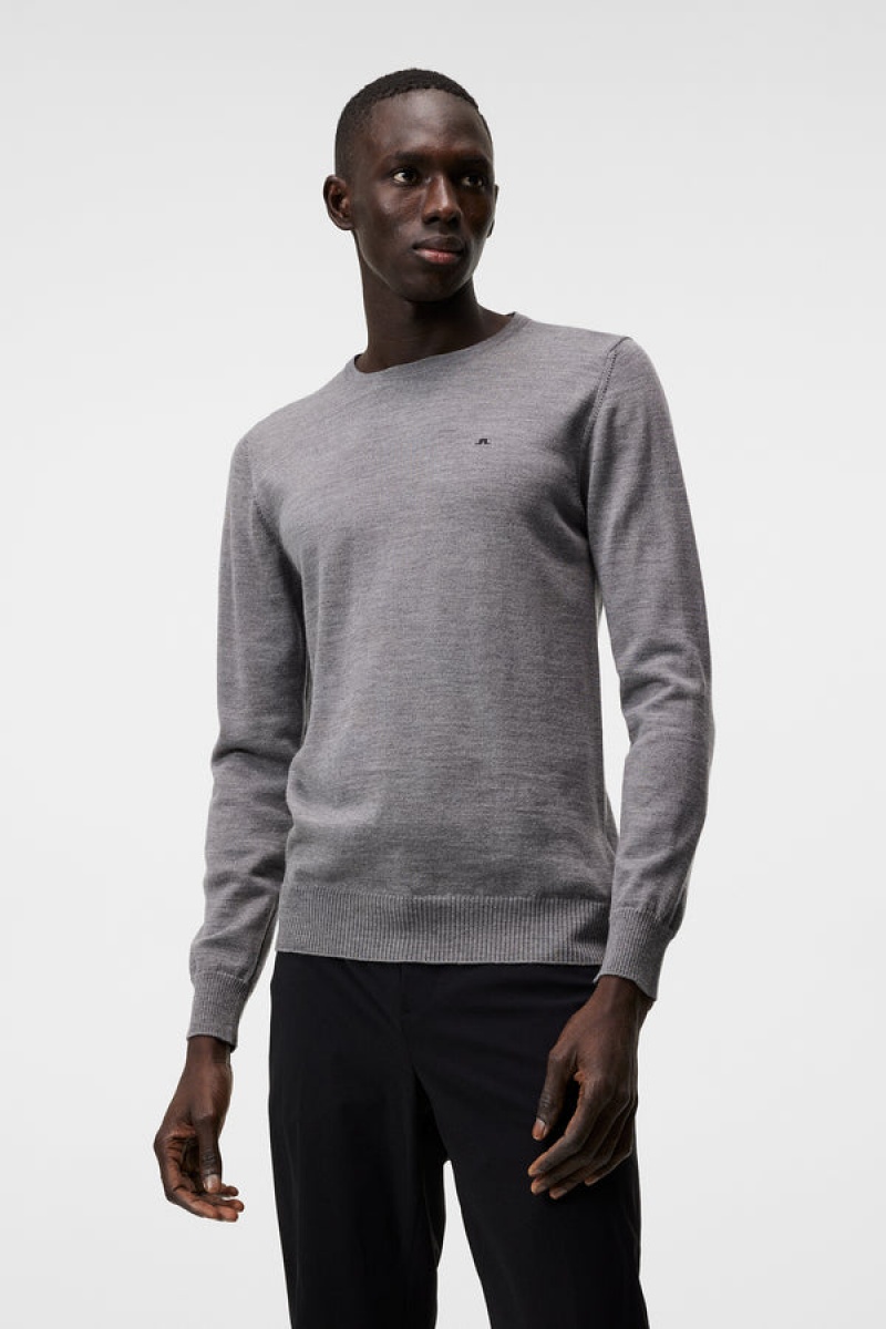 Black Jlindeberg Lyle True Merino Sweater | SN-JL574857