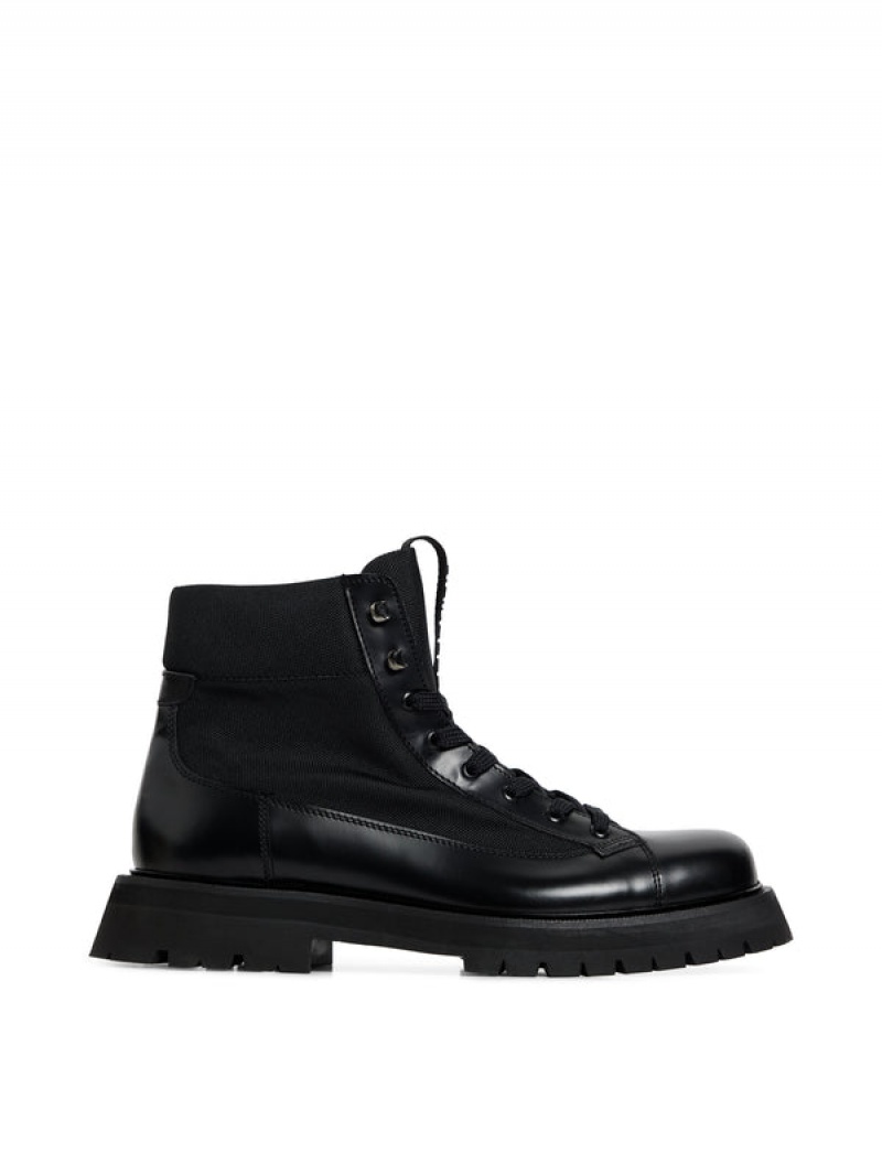 Black Jlindeberg Maddox Tech Leather Boot | SN-JL575045