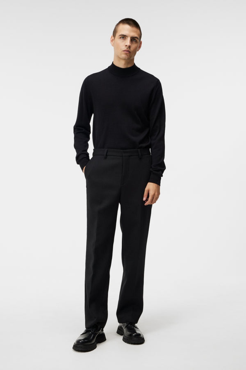 Black Jlindeberg Norman Merino Turtle Neck | SN-JL574896