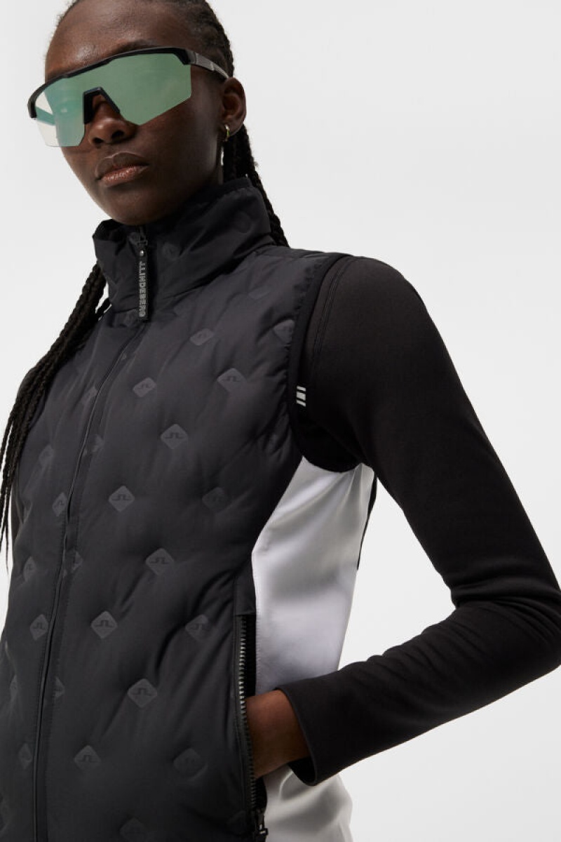 Black Jlindeberg Rosetta Hybrid Pro Vest | SN-JL575375