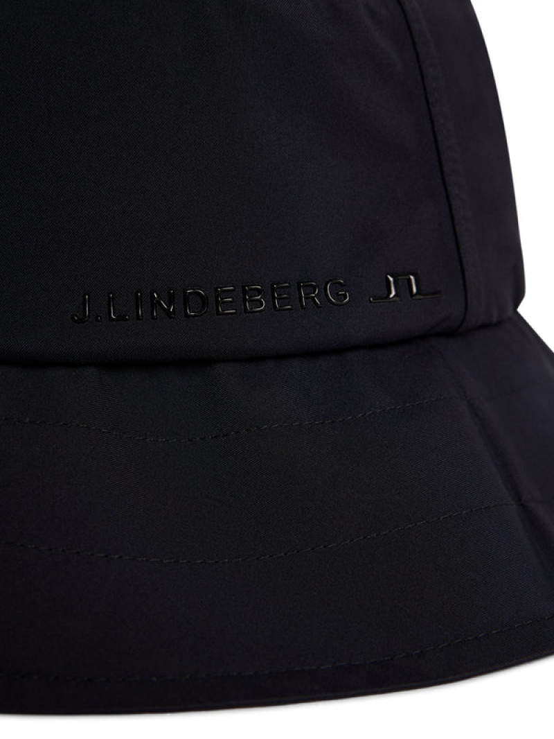 Black Jlindeberg Sandy Rain Bucket Hat | SN-JL574761