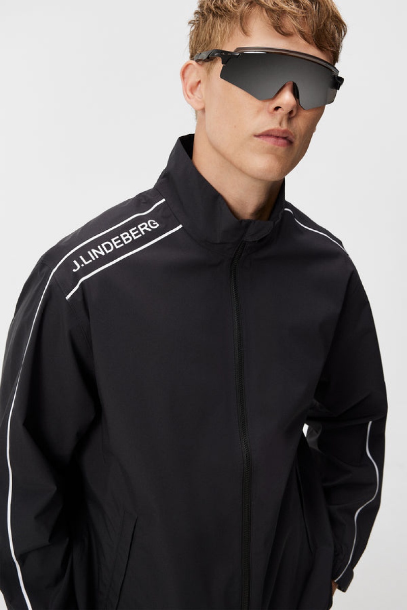 Black Jlindeberg Theo Rain Jacket | SN-JL574699