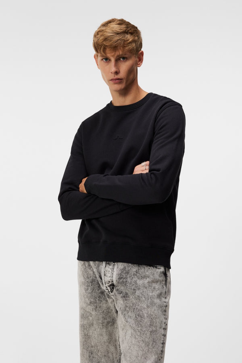 Black Jlindeberg Throw Sweatshirt | SN-JL574910