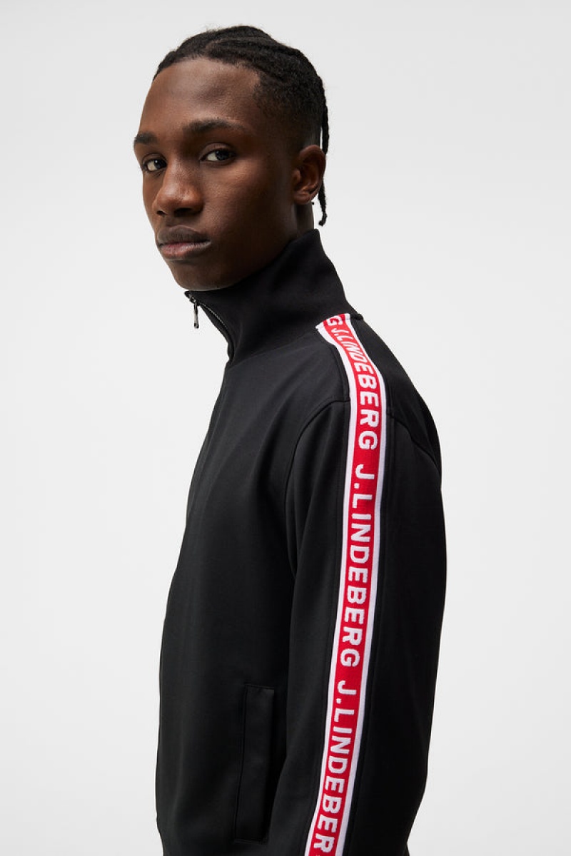 Black Jlindeberg Travis Track Jacket | SN-JL574887