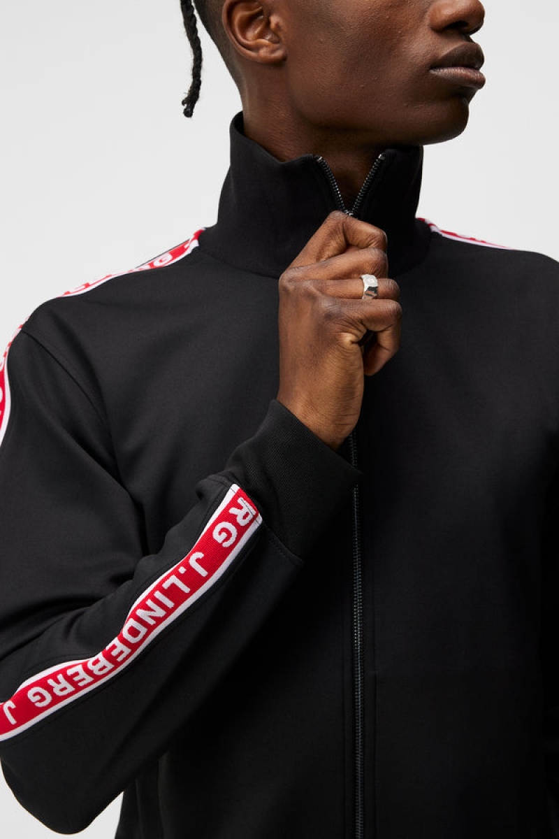 Black Jlindeberg Travis Track Jacket | SN-JL574887