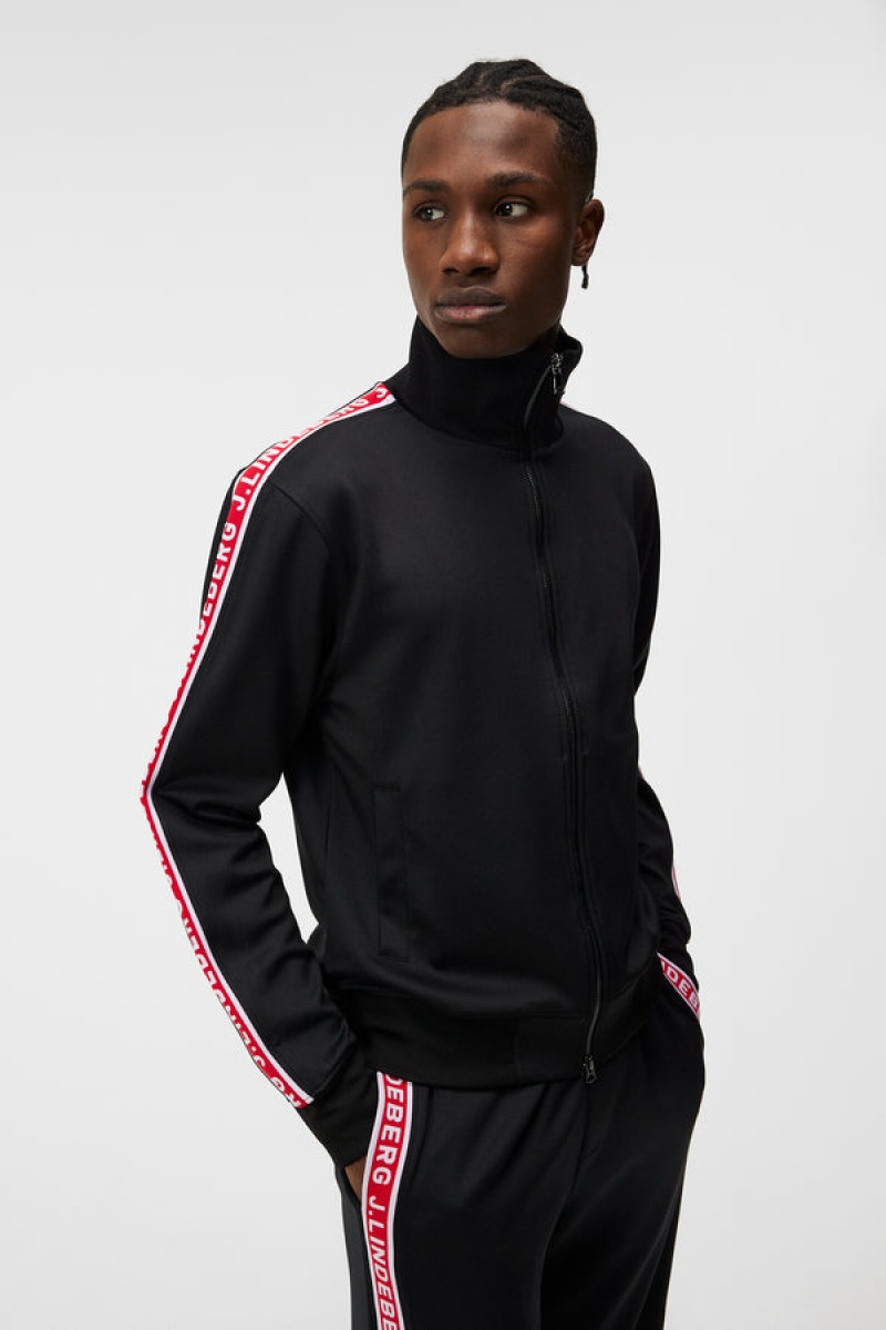 Black Jlindeberg Travis Track Jacket | SN-JL574887