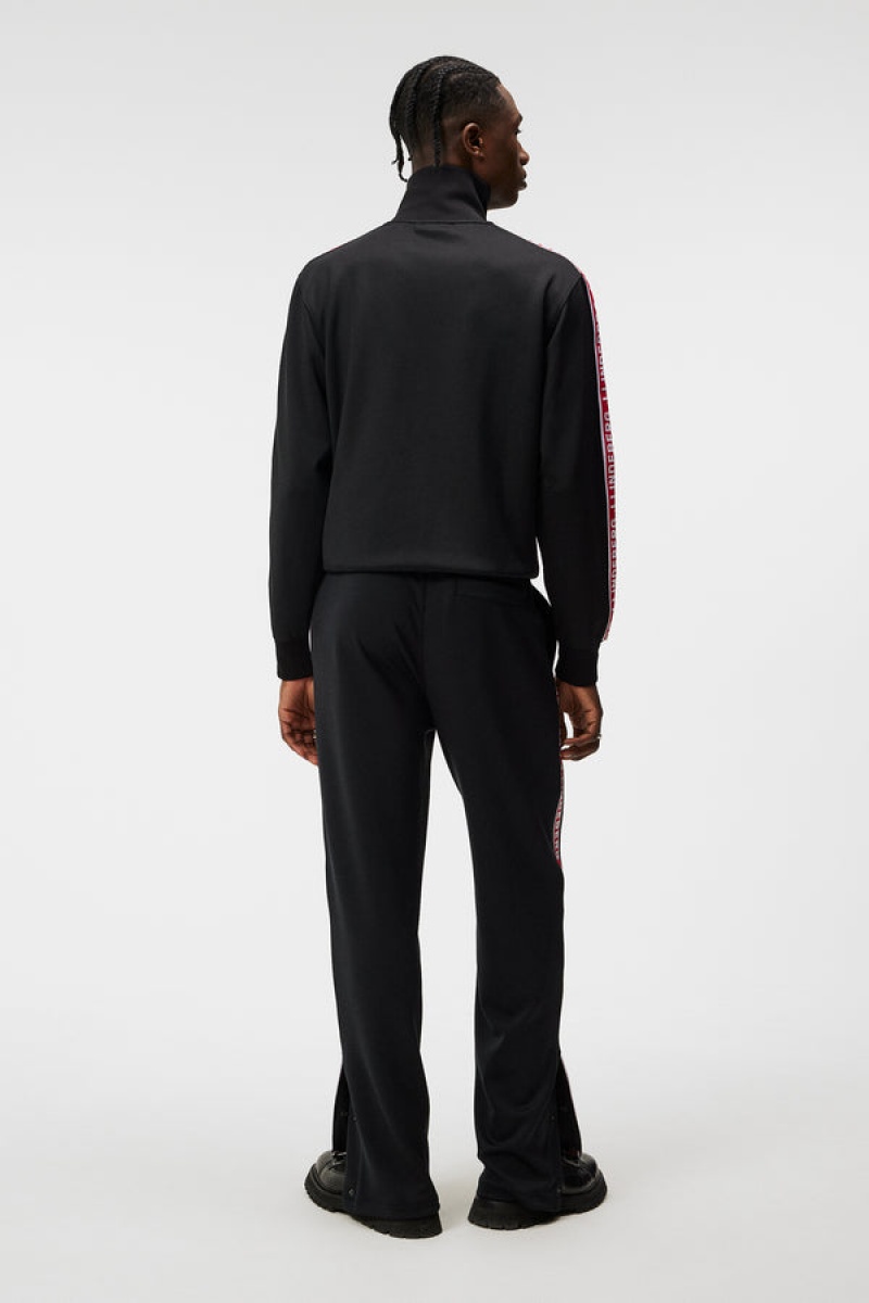 Black Jlindeberg Travis Track Pants | SN-JL574888