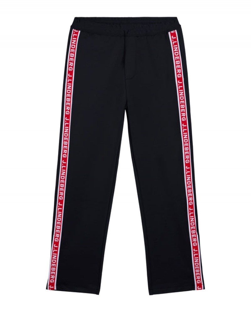 Black Jlindeberg Travis Track Pants | SN-JL574888