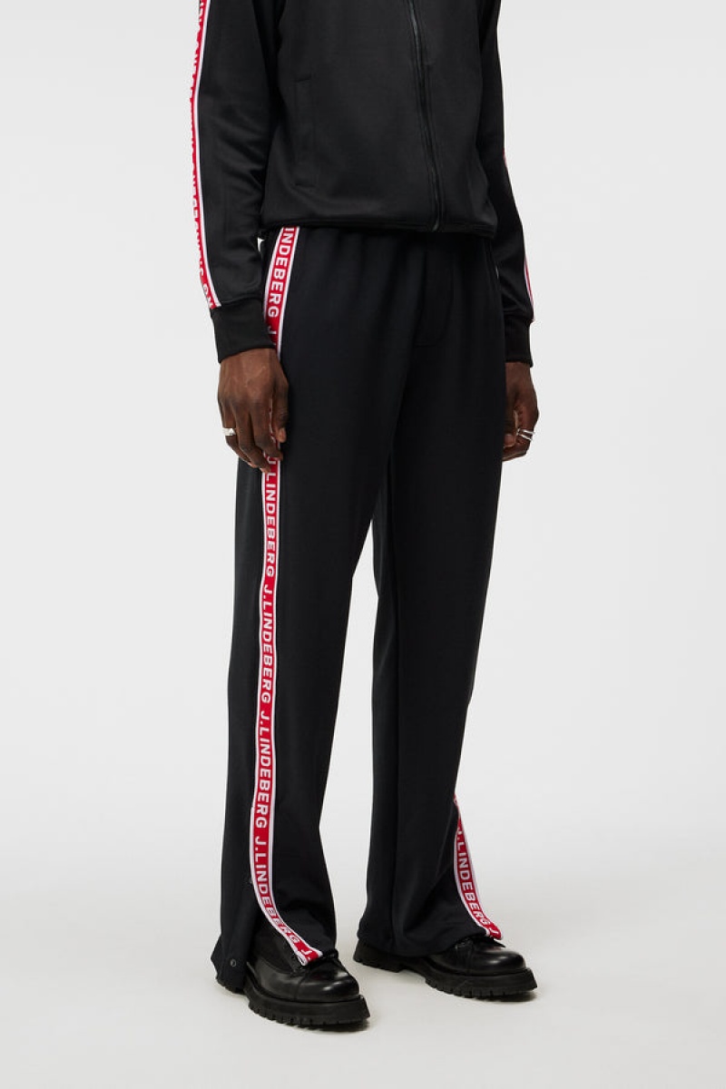 Black Jlindeberg Travis Track Pants | SN-JL574888