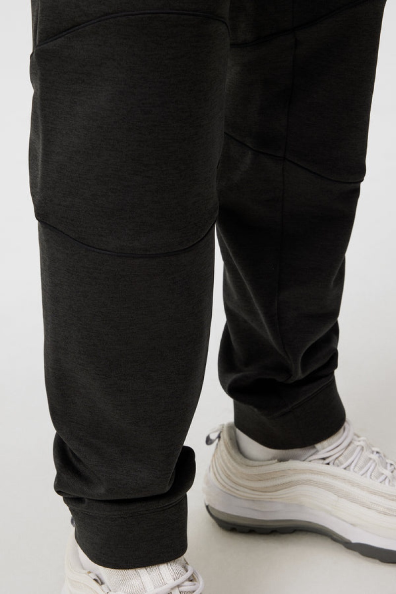 Black Melange Jlindeberg Brush Sweatpant | SN-JL574658