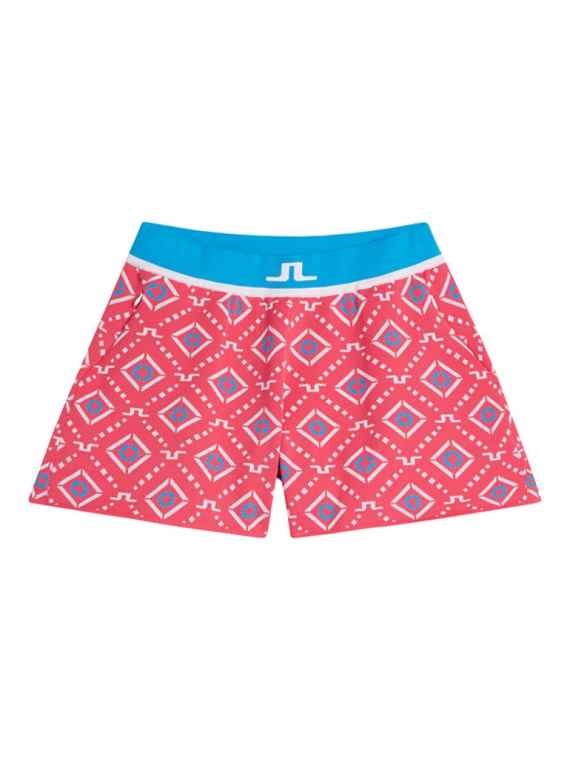 Blue Diamond Logo Jlindeberg Flare Knitted Shorts | SN-JL575281