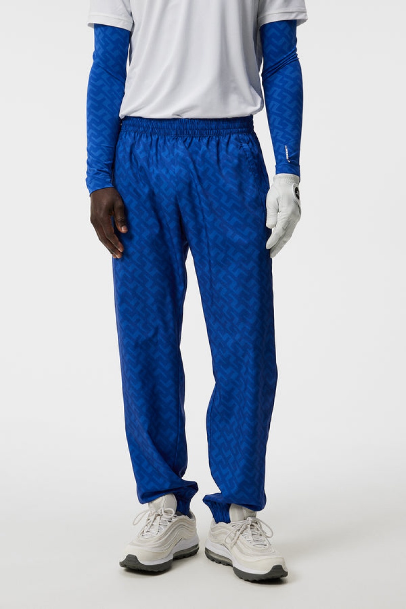 Blue Painted Bridge Jlindeberg Petrus Print Pant | SN-JL574541